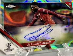 Alphonso Davies [Aqua Lava Refractor] #CA-AD Soccer Cards 2021 Topps Chrome UEFA Champions League Autographs Prices