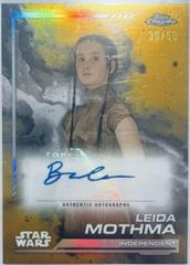 Bronte Carmichael as Leida Mothma [Gold Refractor] #AU-BC Star Wars 2024 Topps Chrome Autograph Prices