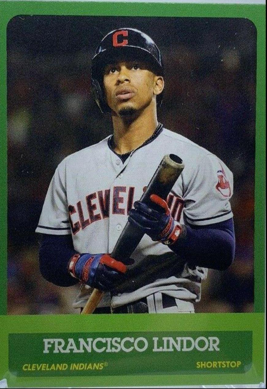 Francisco Lindor #182 Baseball Cards 2018 Topps Throwback Thursday