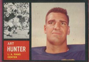 Art Hunter #84 Football Cards 1962 Topps