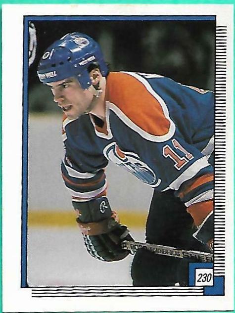 Mark Messier #230 Hockey Cards 1988 O-Pee-Chee Sticker