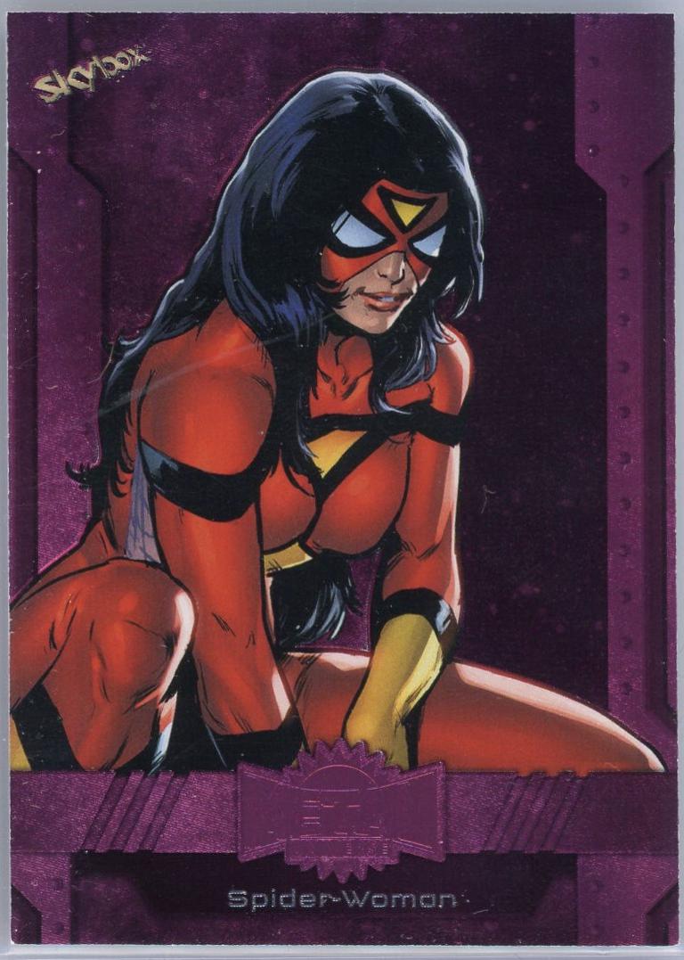 Spider-Woman [Pink FX] #38 2024 SkyBox Metal Universe Avengers