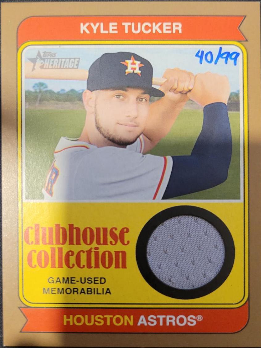 Kyle Tucker [Gold] #CCR-KT Baseball Cards 2023 Topps Heritage Clubhouse Collection Relics