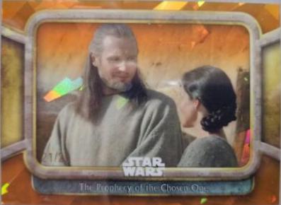 The Prophecy of the Chosen One [Orange] #42 Star Wars 2024 Topps Chrome Sapphire