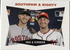 Chris Sale, Max Scherzer #176 Baseball Cards 2018 Topps Throwback Thursday Prices