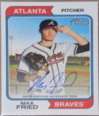 Max Fried #ROA-MF Prices | 2023 Topps Heritage Real One Autographs High  Number | Baseball Cards