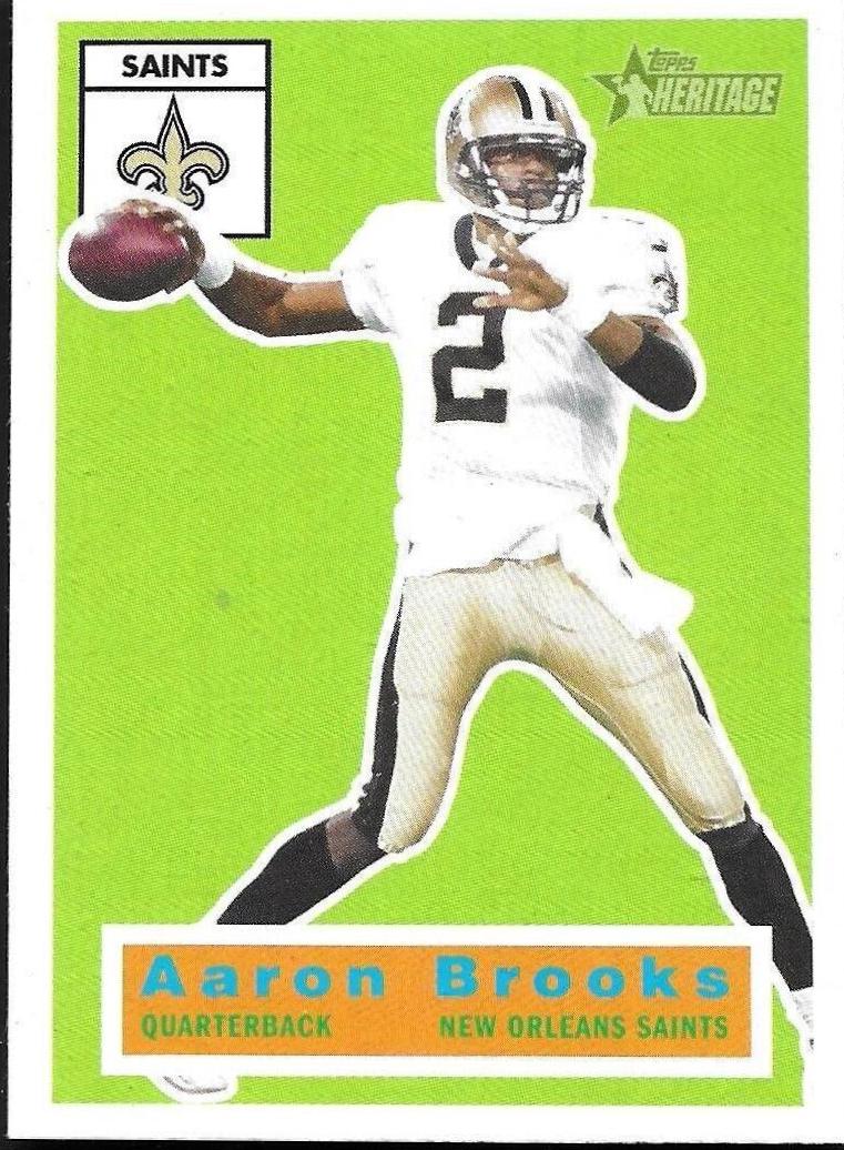 Aaron Brooks #57 Football Cards 2001 Topps Heritage