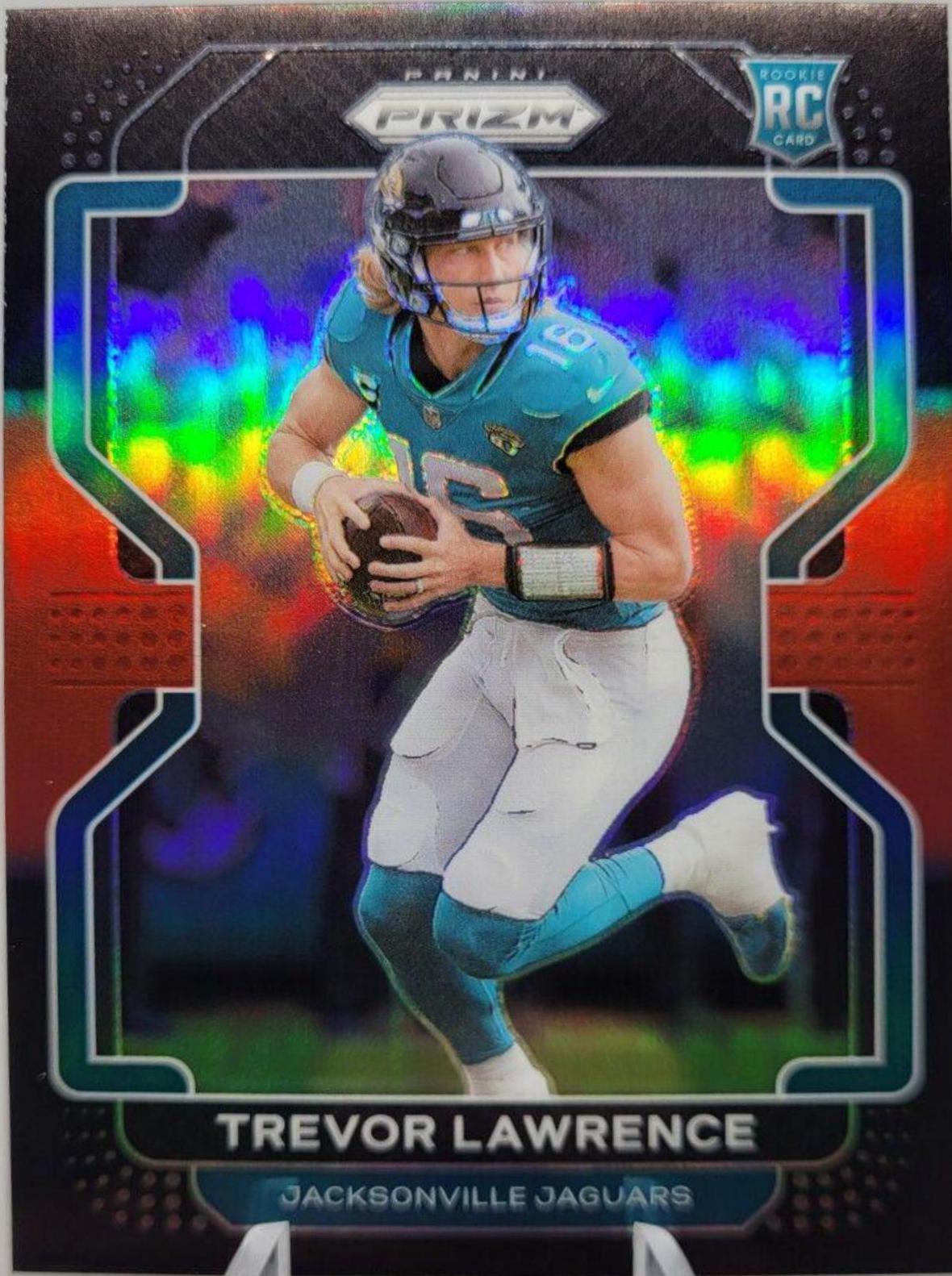 2024 Trevor Lawrence 2021 Chronicles Football Prizm Black Silver Rookie RC Jaguars ..