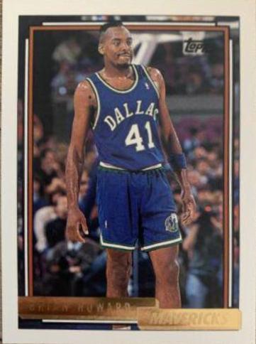 Brian Howard #385 Basketball Cards 1992 Topps Gold