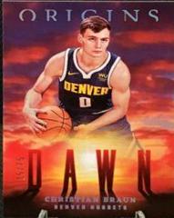 Christian Braun [Red] #11 Basketball Cards 2022 Panini Origins Dawn Prices