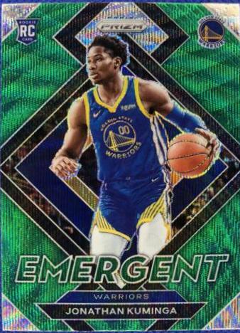 Jonathan Kuminga [Green Prizm] #5 Basketball Cards 2021 Panini Prizm Emergent