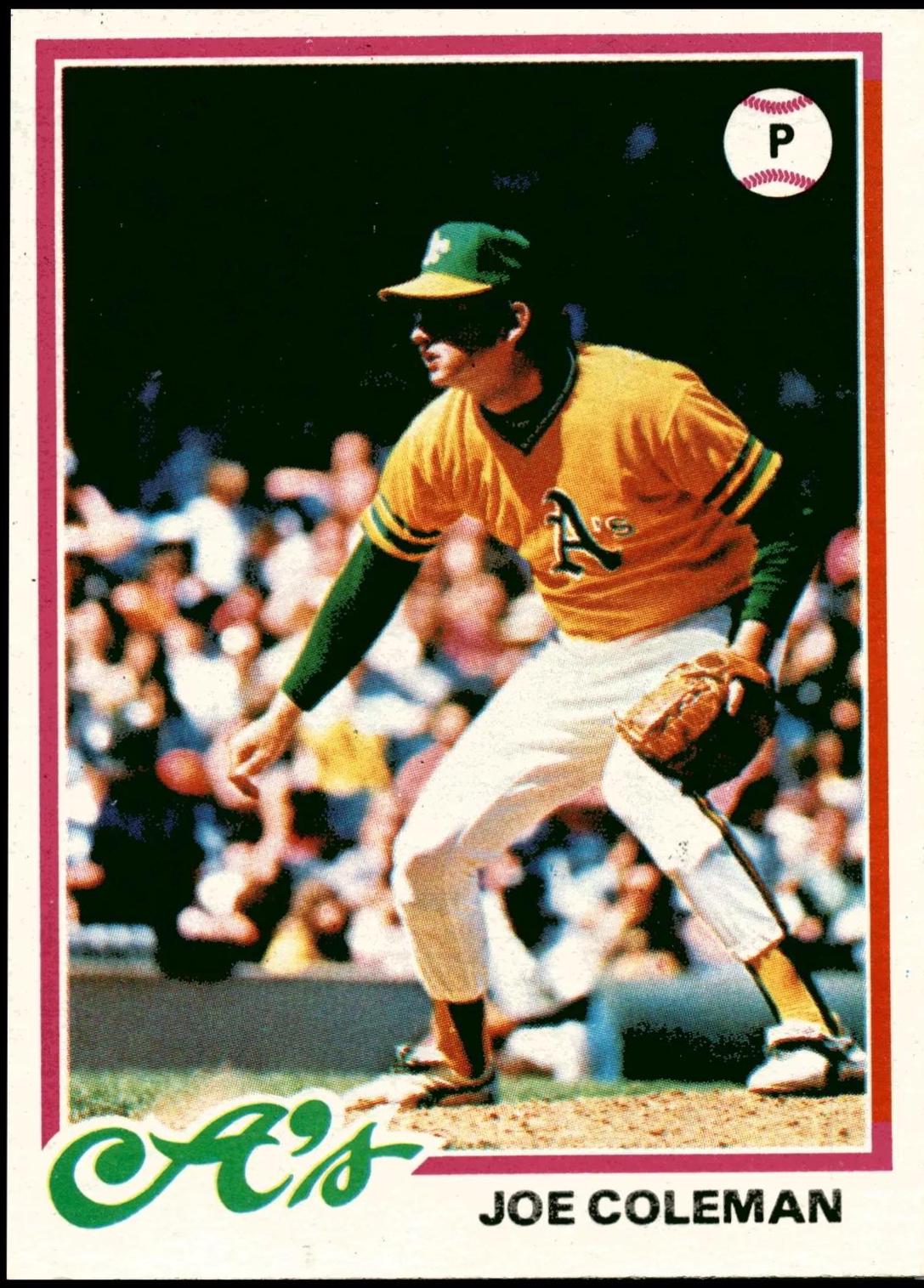 Joe Coleman #554 Baseball Cards 1978 Topps