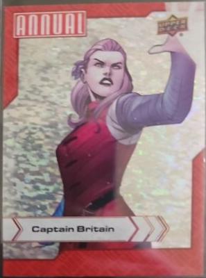 Captain Britain [Silver Sparkle] #15 Marvel 2022 Upper Deck Annual