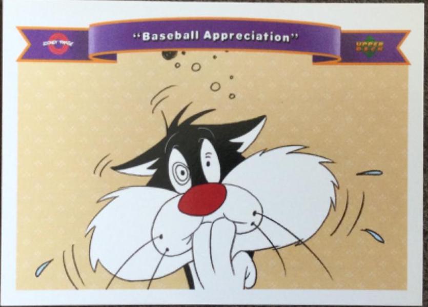 Sylvester “Baseball Appreciation” #159 Baseball Cards 1991 Upper Deck Comic Ball 2