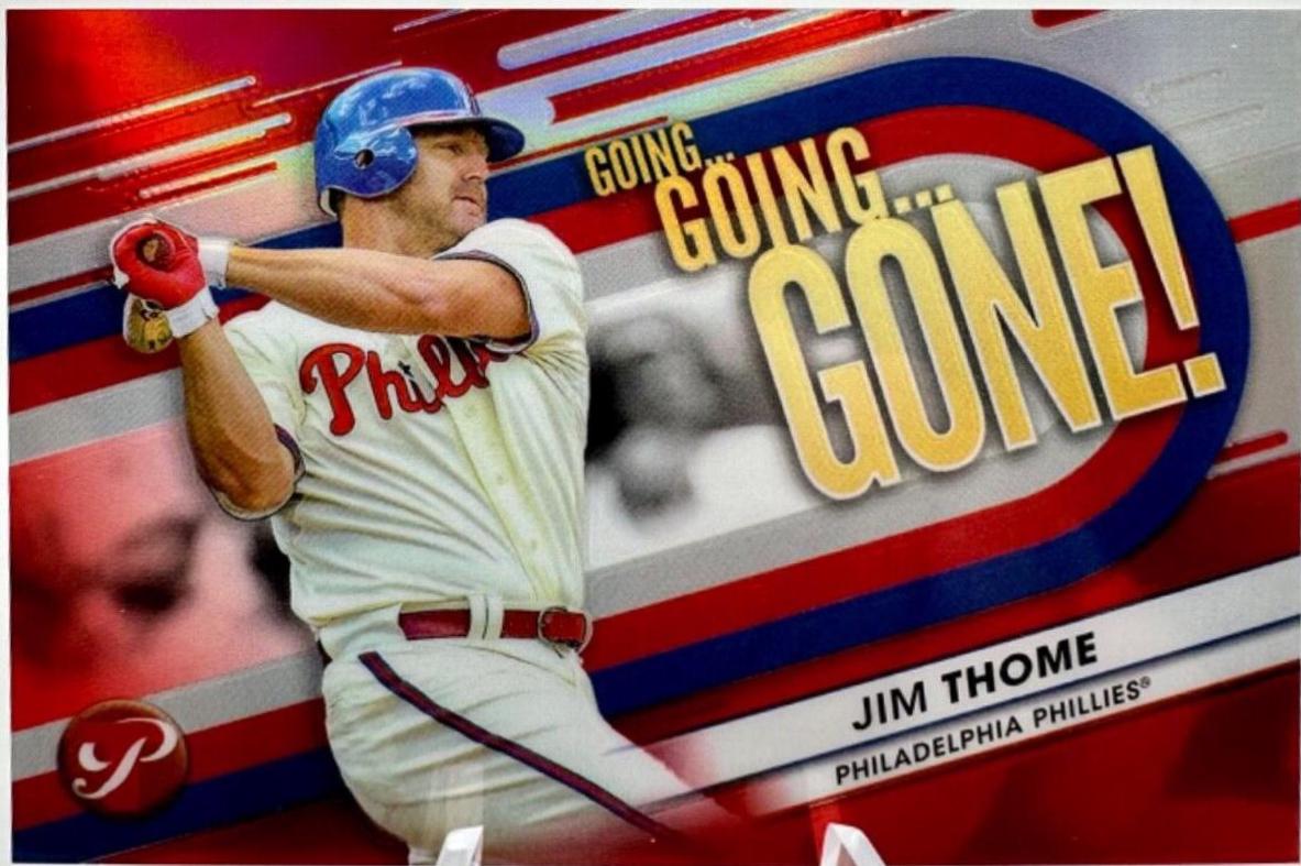 Jim Thome [Red] #GGG-18 Baseball Cards 2023 Topps Pristine Going Gone