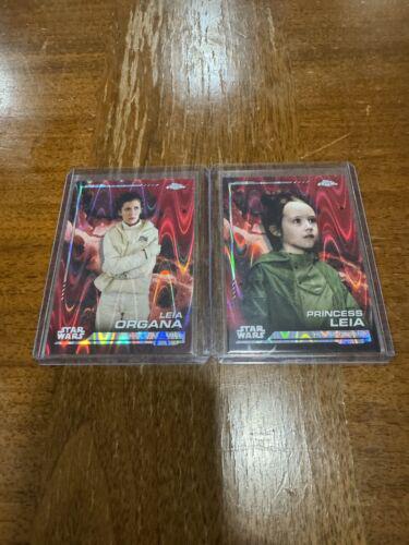 Leia Organa [Dathomir Red Refractor] #103 Star Wars 2024 Topps Chrome