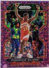 Dominique Wilkins [Fast Break Purple Prizm] #252 Basketball Cards 2021 Panini Prizm