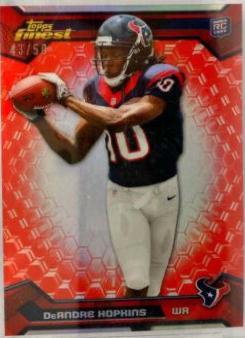 DeAndre Hopkins [Red Refractor] #103 Football Cards 2013 Topps Finest