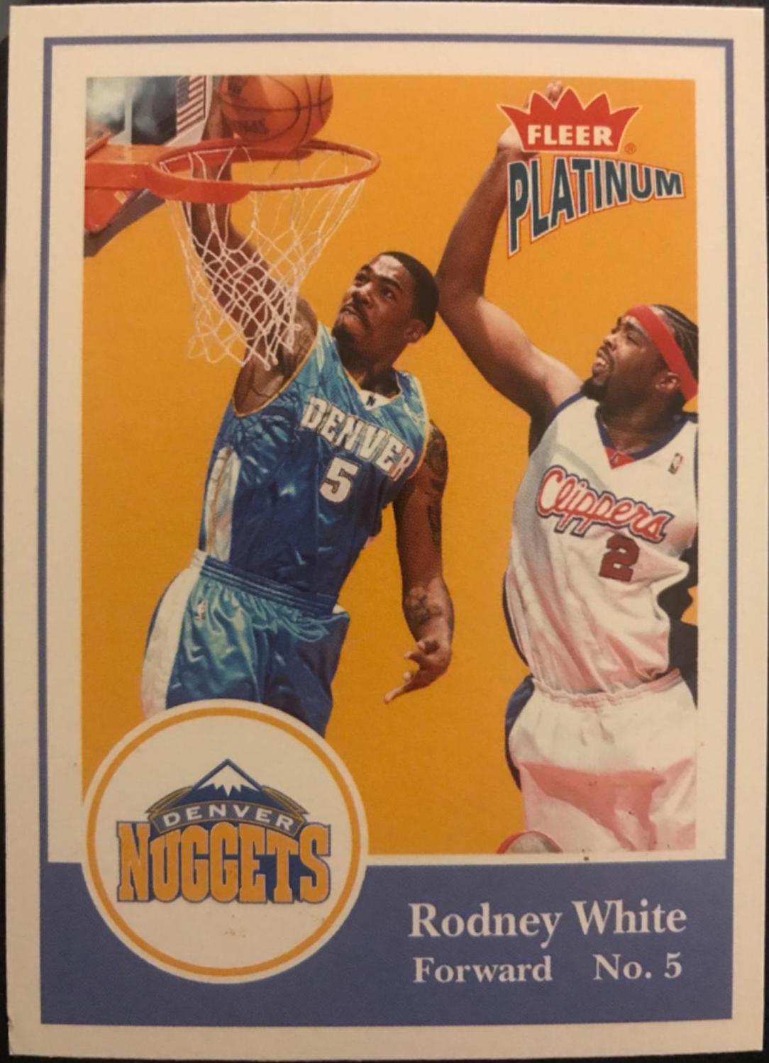 Rodney White #65 Basketball Cards 2003 Fleer Platinum