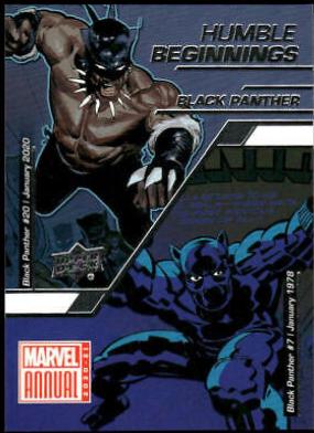 Black Panther #HB-4 Marvel 2020 Upper Deck Annual Humble Beginnings