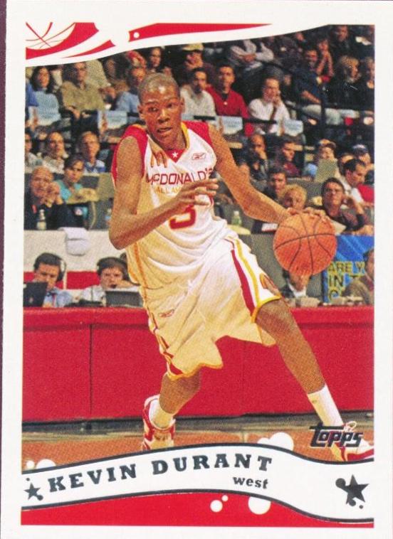 Kevin Durant 2006 Topps McDonald's All-American #B19 (PSA buy 9)