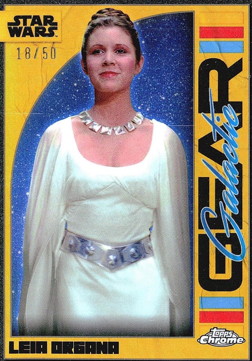 Leia Organa [Gold Refractor] #GG-19 Star Wars 2024 Topps Chrome Galactic Gear