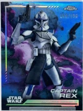 Captain Rex [Skywalker Blue Refractor] #137 Star Wars 2024 Topps Chrome