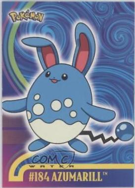 Azumarill #184 Pokemon 2001 Topps Johto