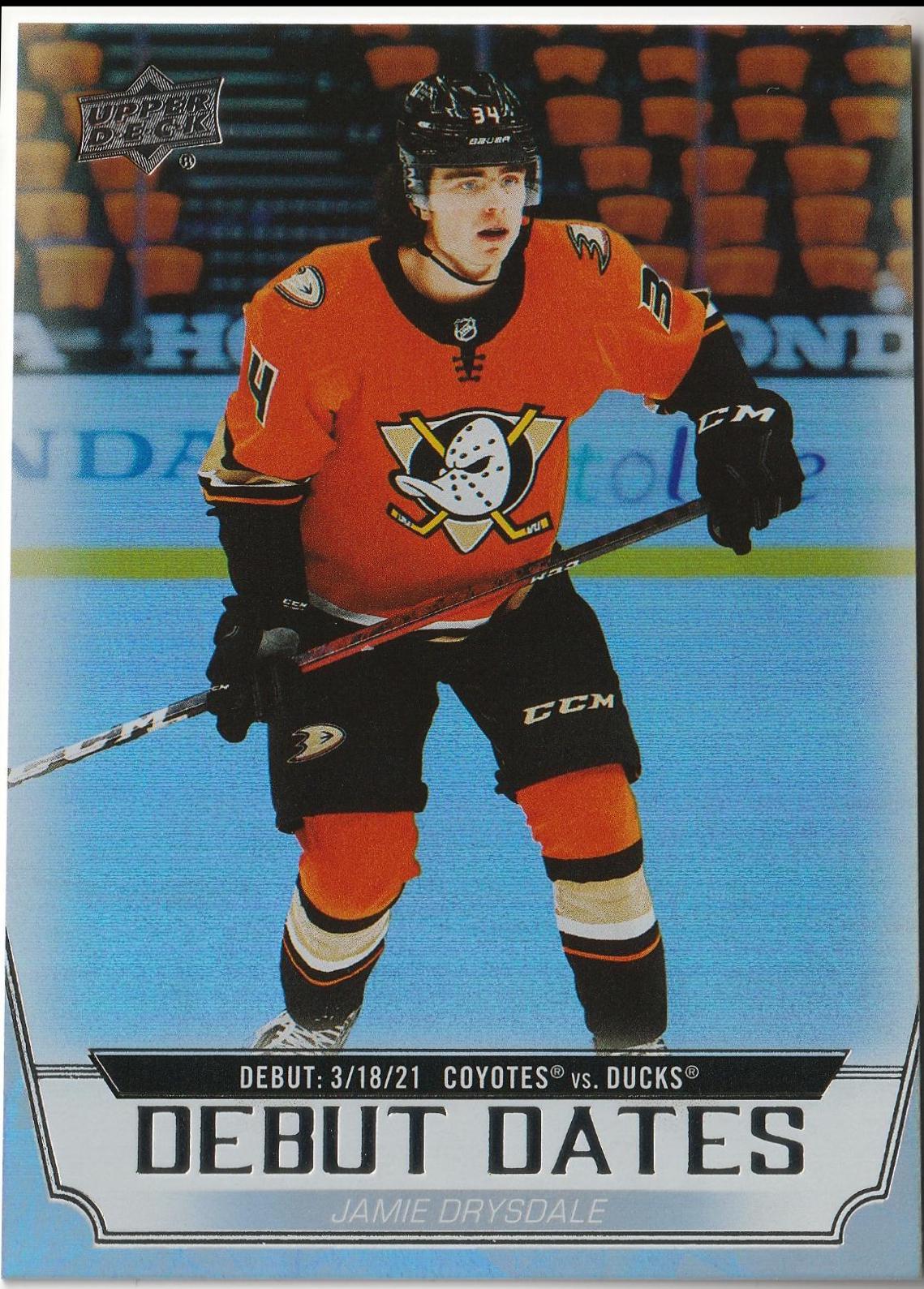 Jamie Drysdale #DD-5 Hockey Cards 2022 Upper Deck Debut Dates