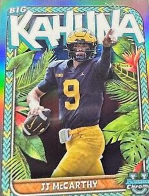 2022 Bowman University Football Big on sale Kahuna #19 JJ McCarthy RC SSP (Wolverines)