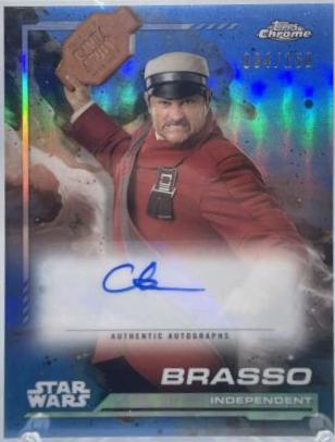 Joplin Sibtain as Brasso #AU-B Star Wars 2024 Topps Chrome Autograph