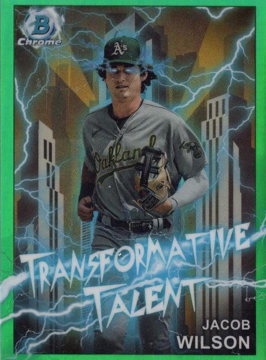 Jacob Wilson [Green] #TT-17 Prices | 2023 Bowman Draft Transformative ...