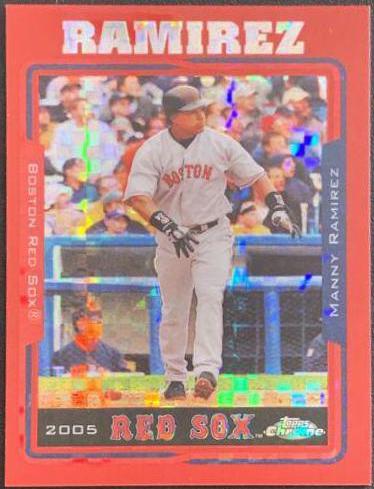 Manny Ramirez [Refractor] #272 Baseball Cards 2005 Topps Chrome