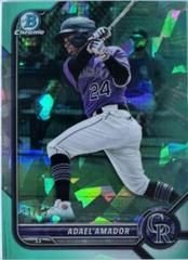 Adael Amador [Aqua] #BCP-109 Baseball Cards 2022 Bowman Chrome Prospects Sapphire Prices