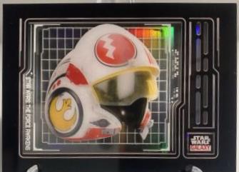 Jess Pava's Resistance Pilot Helmet #AS-7 Star Wars 2024 Topps Chrome Galaxy Armor Shadowbox