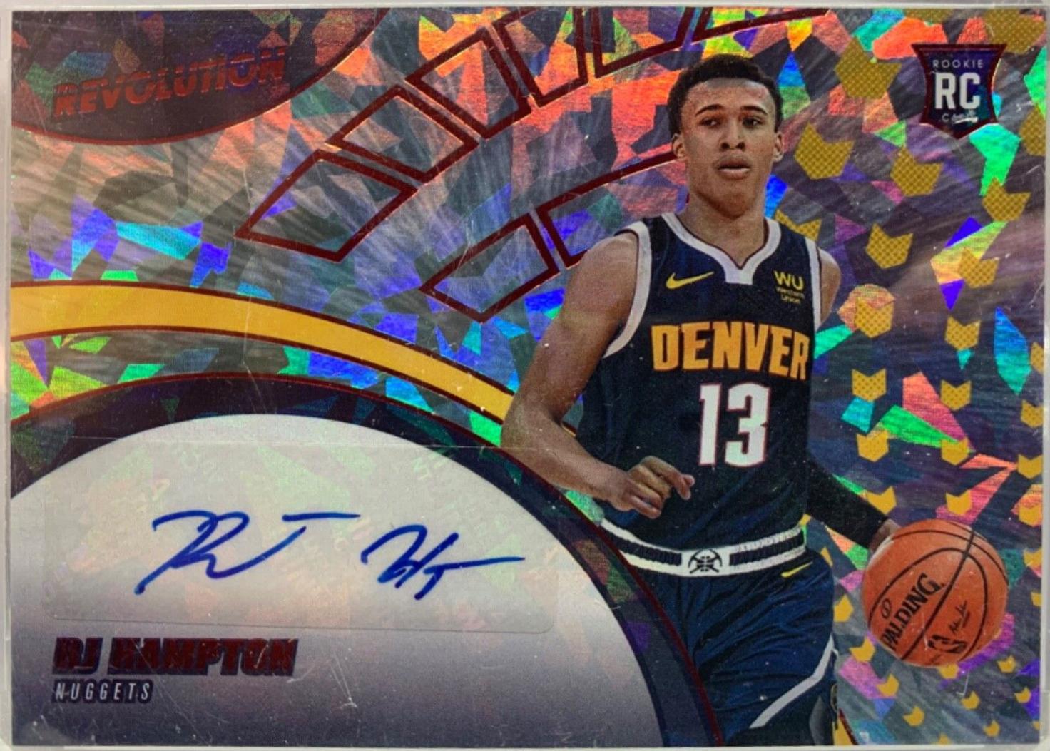 RJ Hampton [Chinese New Year] Basketball Cards 2020 Panini Revolution Rookie Autographs