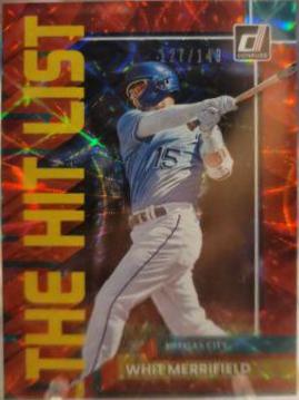 Whit Merrifield [Red] #THL-6 Baseball Cards 2022 Panini Donruss The Hit List