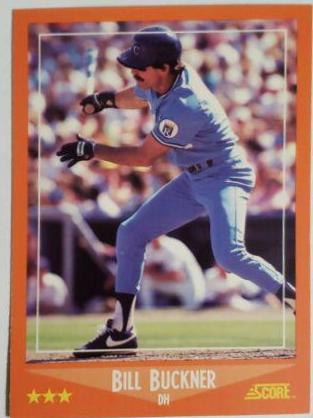 Bill Buckner #36T Baseball Cards 1988 Score Traded