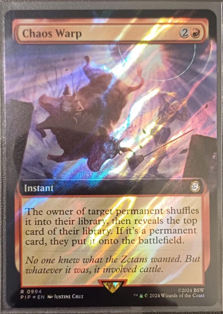 Chaos Warp (Foil Etched) [Strixhaven: School of Mages Mystical Archive] main image 0