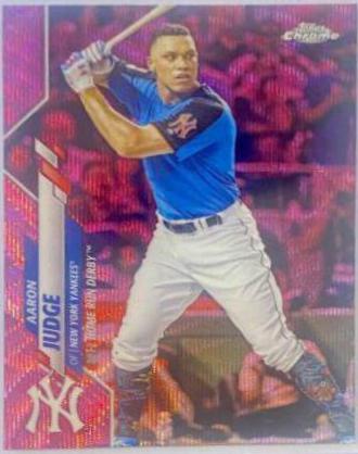 Aaron Judge [Pink Wave] #U-90 Baseball Cards 2020 Topps Chrome Update