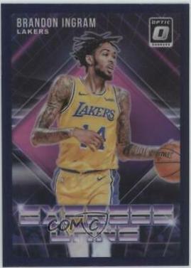 Brandon Ingram [Purple] #9 Basketball Cards 2018 Panini Donruss Optic Express Lane