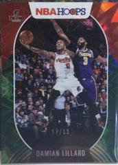 Damian Lillard [Green Explosion] #101 Basketball Cards 2020 Panini Hoops Prices