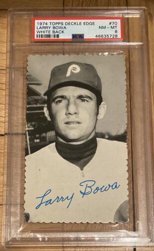 Larry Bowa [White Back] #70 Baseball Cards 1974 Topps Deckle Edge