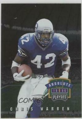 Chris Warren #163 Football Cards 1996 Playoff Absolute