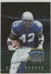 Chris Warren #163 Football Cards 1996 Playoff Absolute Prices