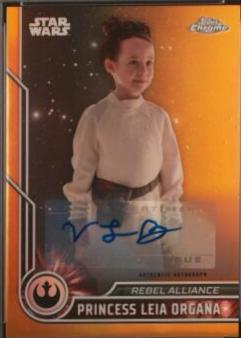 Princess Leia Organa [Orange Refractor] #17 Star Wars 2023 Topps Chrome