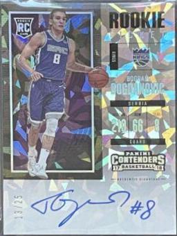 Bogdan Bogdanovic [Horizontal Autograph Cracked Ice] #145 Basketball Cards 2017 Panini Contenders