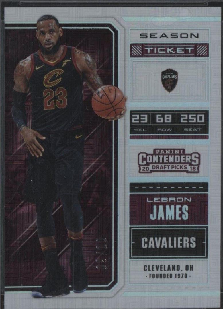 LeBron James [Dark Jersey Building Blocks] #41 Prices | 2018 Panini ...