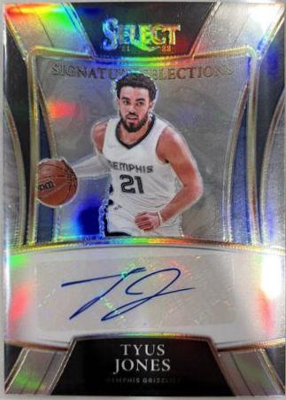 Tyus Jones Basketball Cards 2021 Panini Select Signature Selections