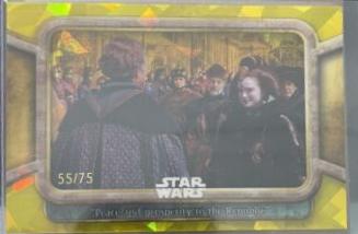 Peace and Prosperity to the Republic [Gold] #93 Star Wars 2024 Topps Chrome Sapphire